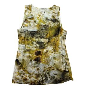 Coldwater Creek Tank Top Women's XL 18W Sleeveless Pullover Ruffled Lined Shirt